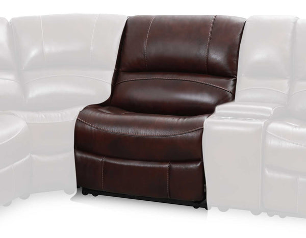 Denver Armless Dual-Power Recliner, Brown
