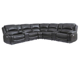 Denver Charcoal Dual-Power 6-Piece Sectional from Steve Silver - Luna Furniture