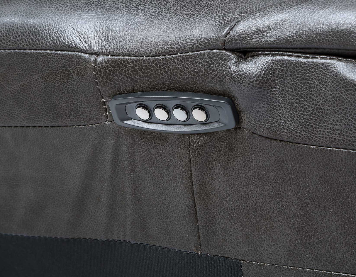 Denver Charcoal Dual-Power 6-Piece Sectional from Steve Silver - Luna Furniture