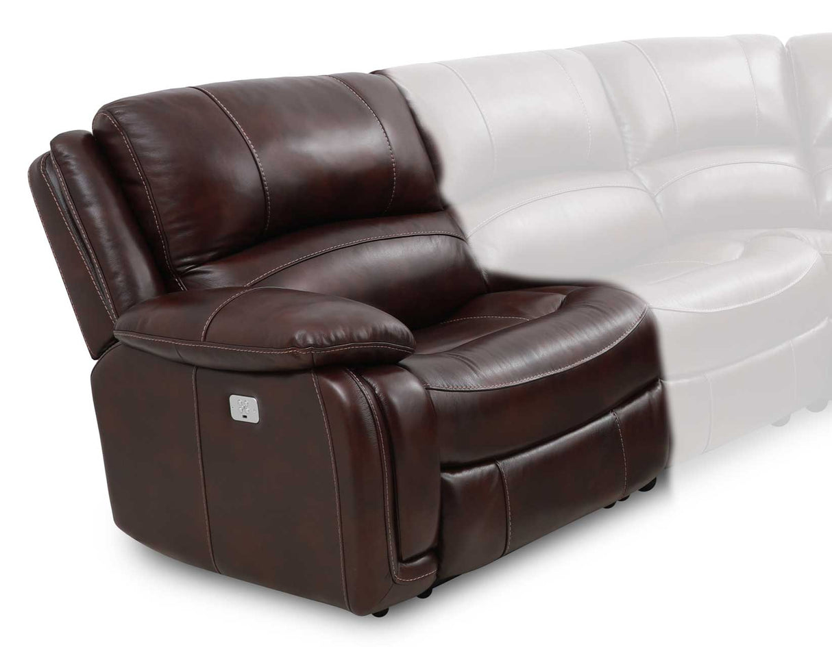 Denver LAF Dual-Power Recliner, Brown from Steve Silver - Luna Furniture