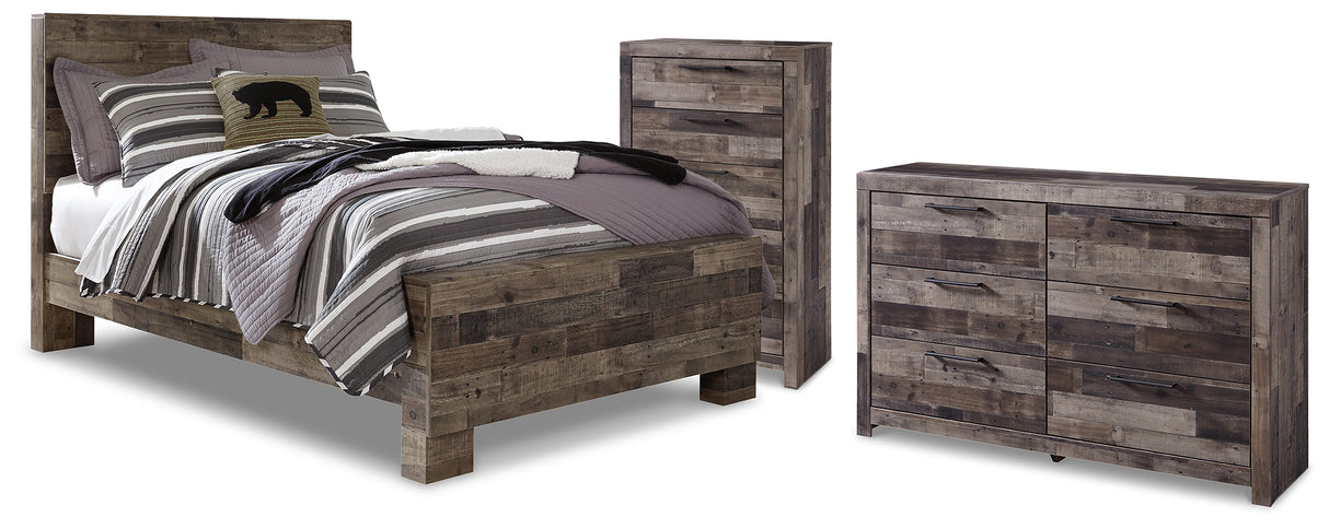 Derekson Full Panel Bed, Dresser and Chest from Ashley - Luna Furniture