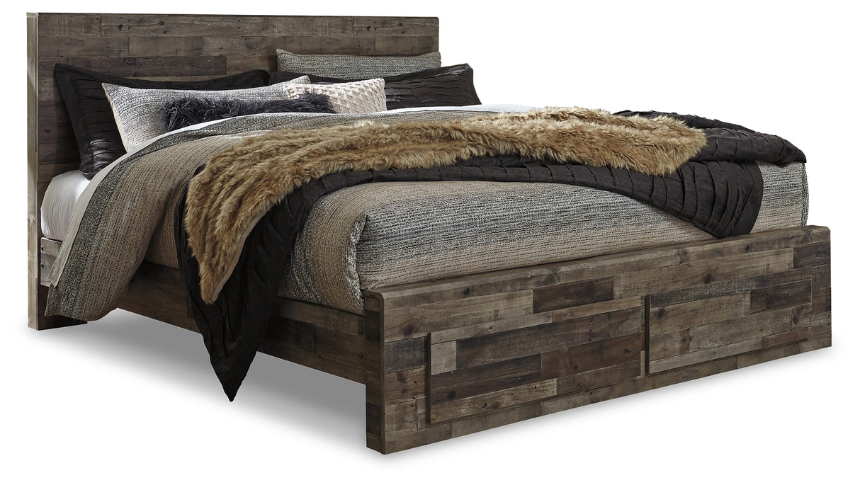 Derekson King Panel Bed, Dresser, Chest and Nightstand from Ashley - Luna Furniture