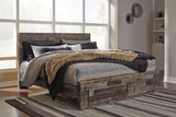 Derekson King Storage Bed, Dresser and Chest from Ashley - Luna Furniture