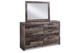 Derekson Multi Gray Dresser and Mirror from Ashley - Luna Furniture
