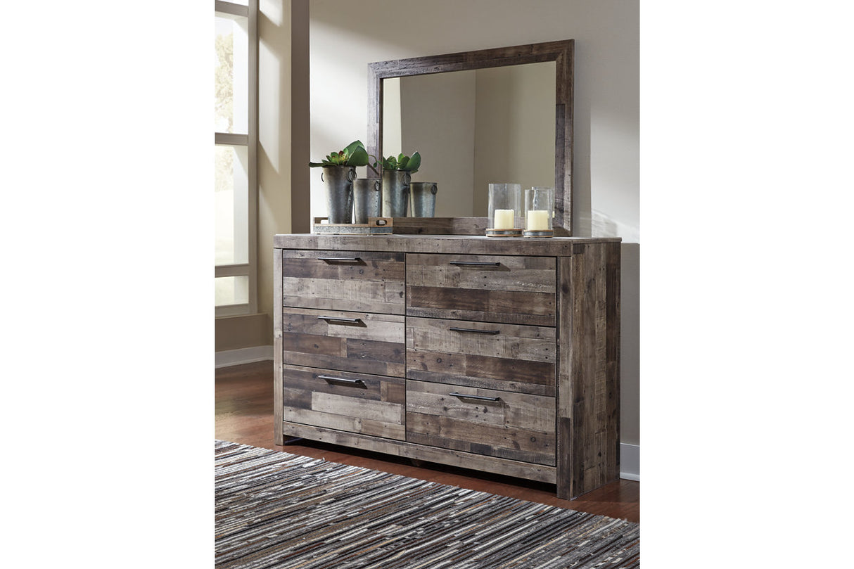Derekson Multi Gray Dresser and Mirror from Ashley - Luna Furniture