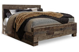 Derekson Multi Gray King Storage Platform Bed with 2 Drawers from Ashley Furniture - Luna Furniture