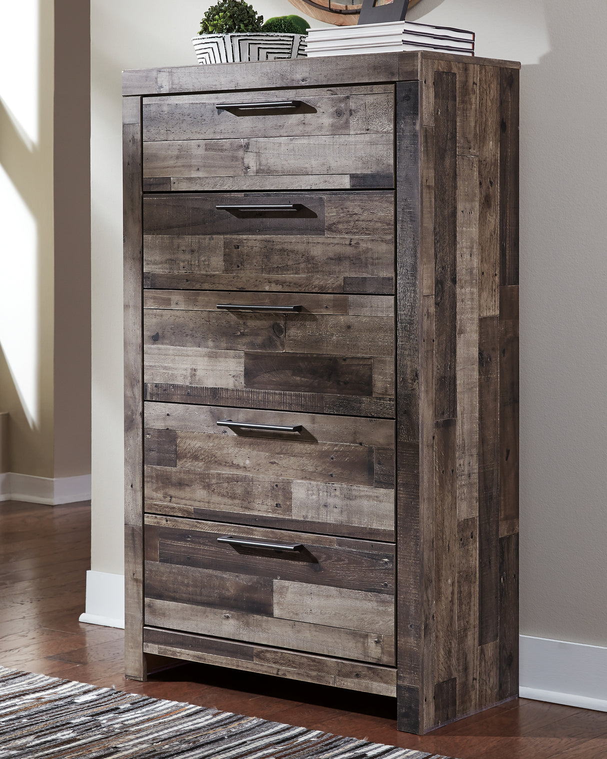 Derekson Multi Gray Queen Storage Bed and 2 Chests from Ashley - Luna Furniture