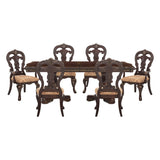 Deryn Park Cherry 7-Piece 114" Extendable Dining Room Set from Homelegance - Luna Furniture