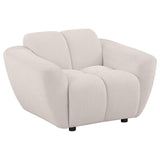 Destino Greige 3-Piece Chenille Splayed Arm Living Room Set from Coaster - Luna Furniture