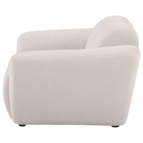 Destino Greige Chenille Upholstered Splayed Arm Accent Chair from Coaster - Luna Furniture