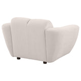 Destino Greige Chenille Upholstered Splayed Arm Accent Chair from Coaster - Luna Furniture