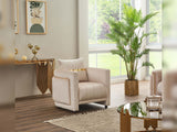 Detroit Beige 5-Piece Living Room Set (2 Sofa & Loveseat & 2 Chair) from Furnia - Luna Furniture