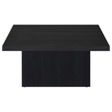 Devar Black 2-Piece Square Cocktail Coffee End Table Set from Coaster - Luna Furniture