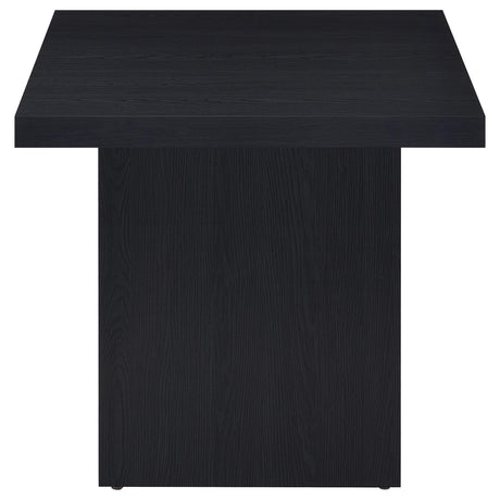 Devar Black 3-Piece Square Cocktail Coffee End Table Set from Coaster - Luna Furniture