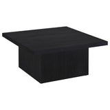 Devar Black 3-Piece Square Cocktail Coffee End Table Set from Coaster - Luna Furniture