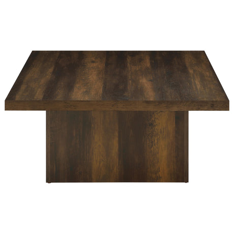 Devar Dark Pine 2-Piece Square Coffee and End Table Set from Coaster - Luna Furniture