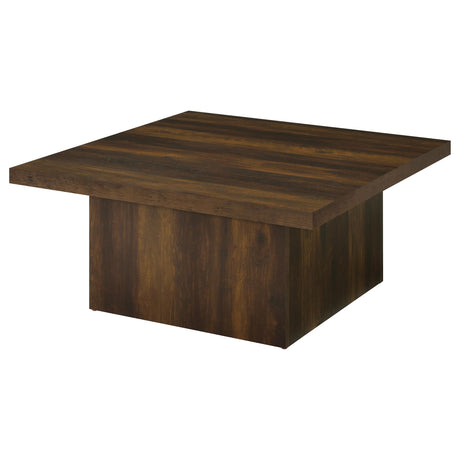 Devar Dark Pine 3-Piece Square Coffee and End Table Set from Coaster - Luna Furniture