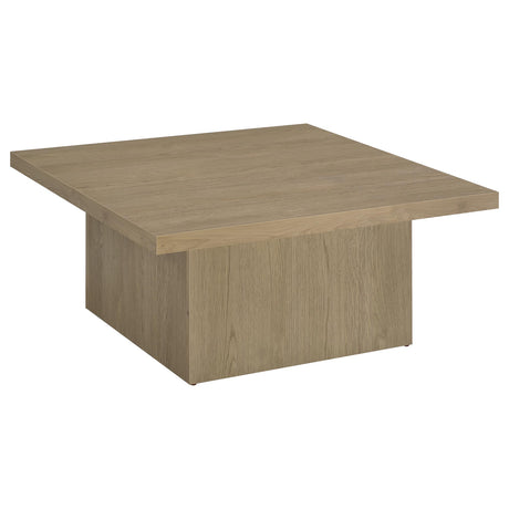 Devar Latte 3-Piece Square Cocktail Coffee End Table Set from Coaster - Luna Furniture