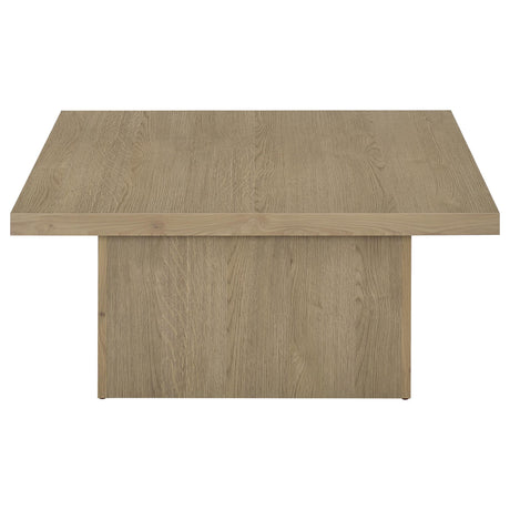 Devar Latte Square Engineered Wood Cocktail Coffee Table from Coaster - Luna Furniture