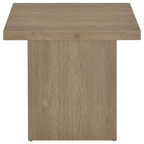 Devar Latte Square Engineered Wood Side End Table from Coaster - Luna Furniture
