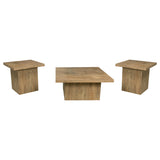 Devar Mango 3-Piece Square Coffee and End Table Set from Coaster - Luna Furniture