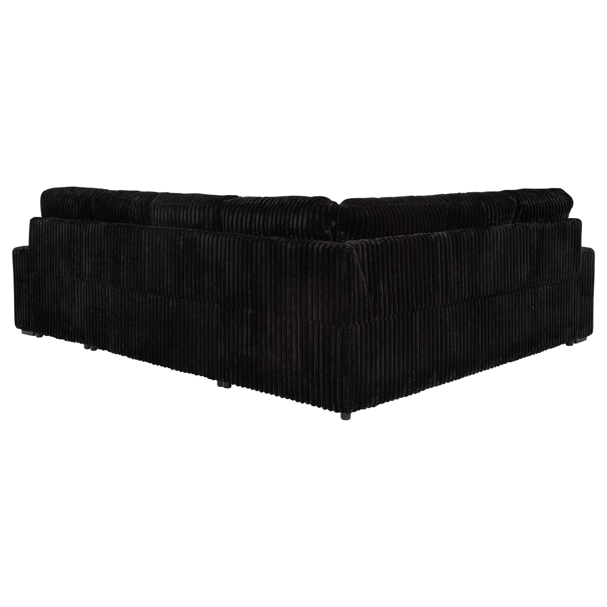 Devonshire Black Sleeper Sectional Sofa with Storage Chaise from Coaster - Luna Furniture