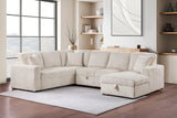 Devonshire Camel Sleeper Sectional Sofa Storage Chaise from Coaster - Luna Furniture