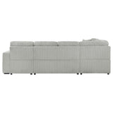 Devonshire Gray Sleeper Sectional Sofa Storage Chaise from Coaster - Luna Furniture