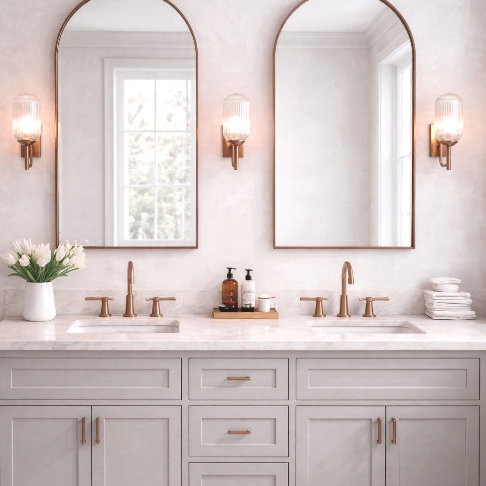 Dewdrop Wall Lamp - Bronze and Clear from Ashcroft Furniture - Luna Furniture