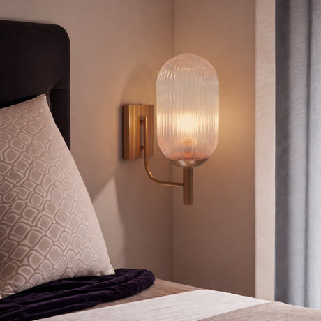 Dewdrop Wall Lamp - Bronze and Clear from Ashcroft Furniture - Luna Furniture