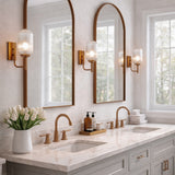 Dewdrop Wall Lamp - Bronze and Clear from Ashcroft Furniture - Luna Furniture