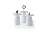 Diamond Coffee Table in White from Furnia - Luna Furniture