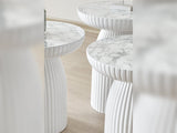 Diamond Coffee Table in White from Furnia - Luna Furniture