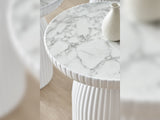 Diamond Coffee Table in White from Furnia - Luna Furniture