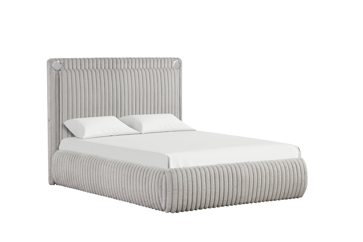 Diana Gray Queen Platform Bed from Happy Homes - Luna Furniture
