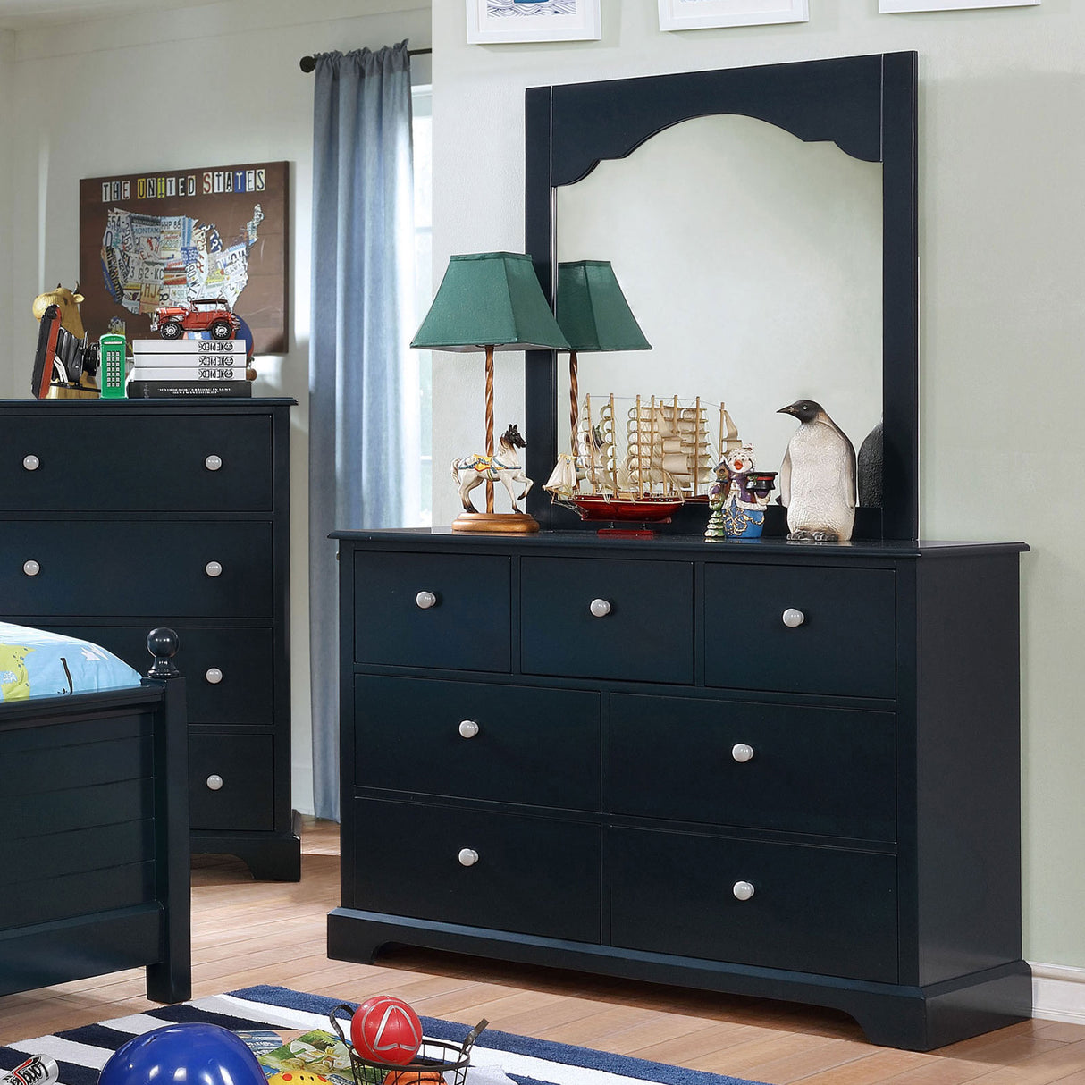 Diane Blue Dresser from Furniture of America - Luna Furniture