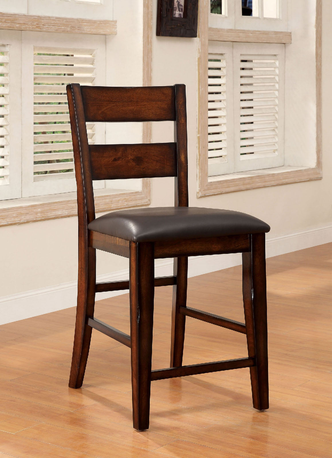 Dickinson Dark Cherry Counter Height Chair from Furniture of America - Luna Furniture