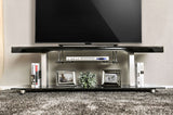 Dietrich Black 60" TV Console from Furniture of America - Luna Furniture
