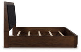 Dilenno Dark Brown California King Upholstered Panel Bed from Ashley - Luna Furniture