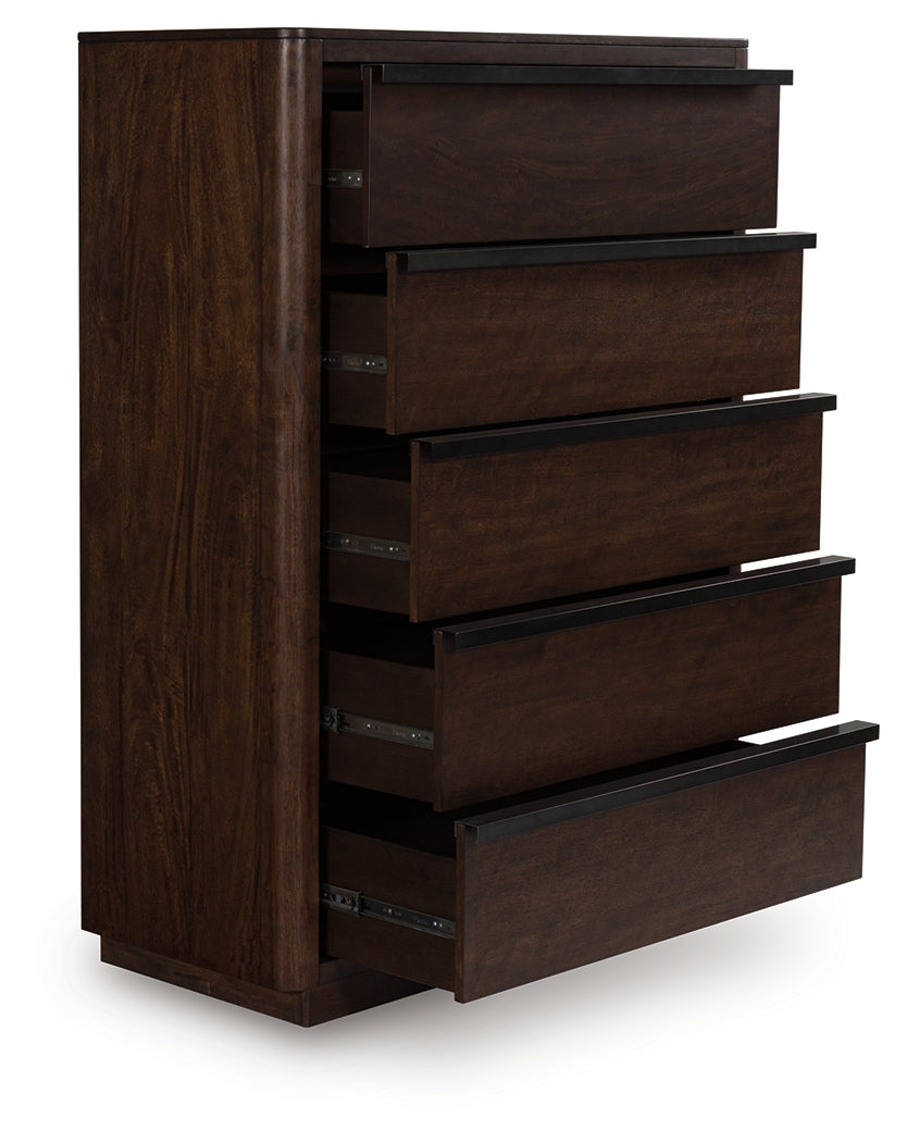 Dilenno Dark Brown Chest of Drawers from Ashley - Luna Furniture