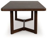 Dilenno Dining Table and 6 Chairs in Dark Brown from Ashley - Luna Furniture