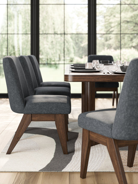 Dilenno Dining Table and 6 Chairs in Dark Brown from Ashley - Luna Furniture