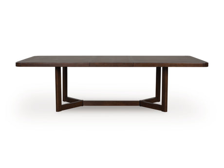 Dilenno Dining Table and 8 Chairs in Dark Brown from Ashley - Luna Furniture