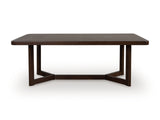 Dilenno Dining Table and 8 Chairs in Dark Brown from Ashley - Luna Furniture