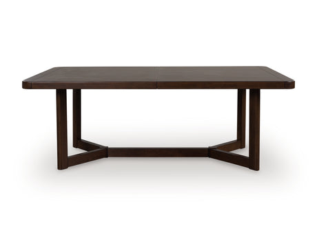 Dilenno Dining Table and 8 Chairs in Dark Brown from Ashley - Luna Furniture