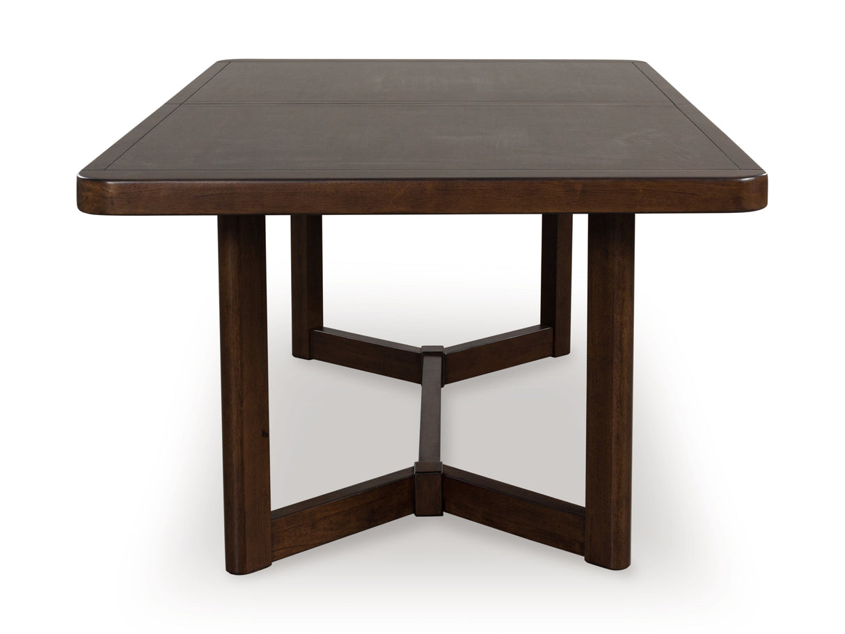 Dilenno Dining Table and 8 Chairs in Dark Brown from Ashley - Luna Furniture