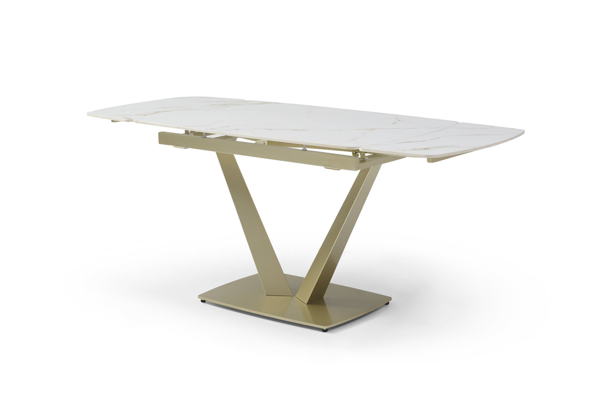 109 Table Golden with 1442 chairs Dining Table and 4 Chairs from ESF Furniture - Luna Furniture