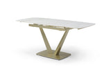 109 Table Golden with 2107 Chairs Dining Table and 4 Chairs from ESF Furniture - Luna Furniture