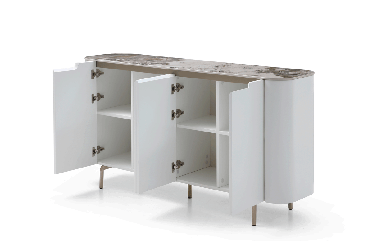 109 Table Golden with 1442 chairs Dining Table and 4 Chairs from ESF Furniture - Luna Furniture