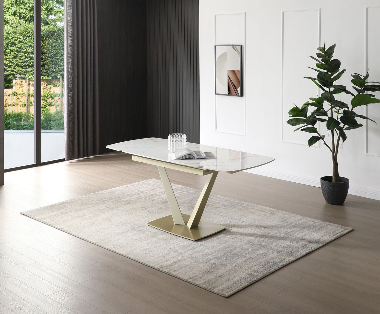 109 Table Gloss Golden Jade from ESF Furniture - Luna Furniture